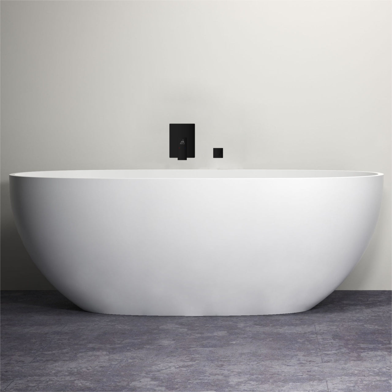 Aqua Piazza Black Shower set w/ Tub Filler