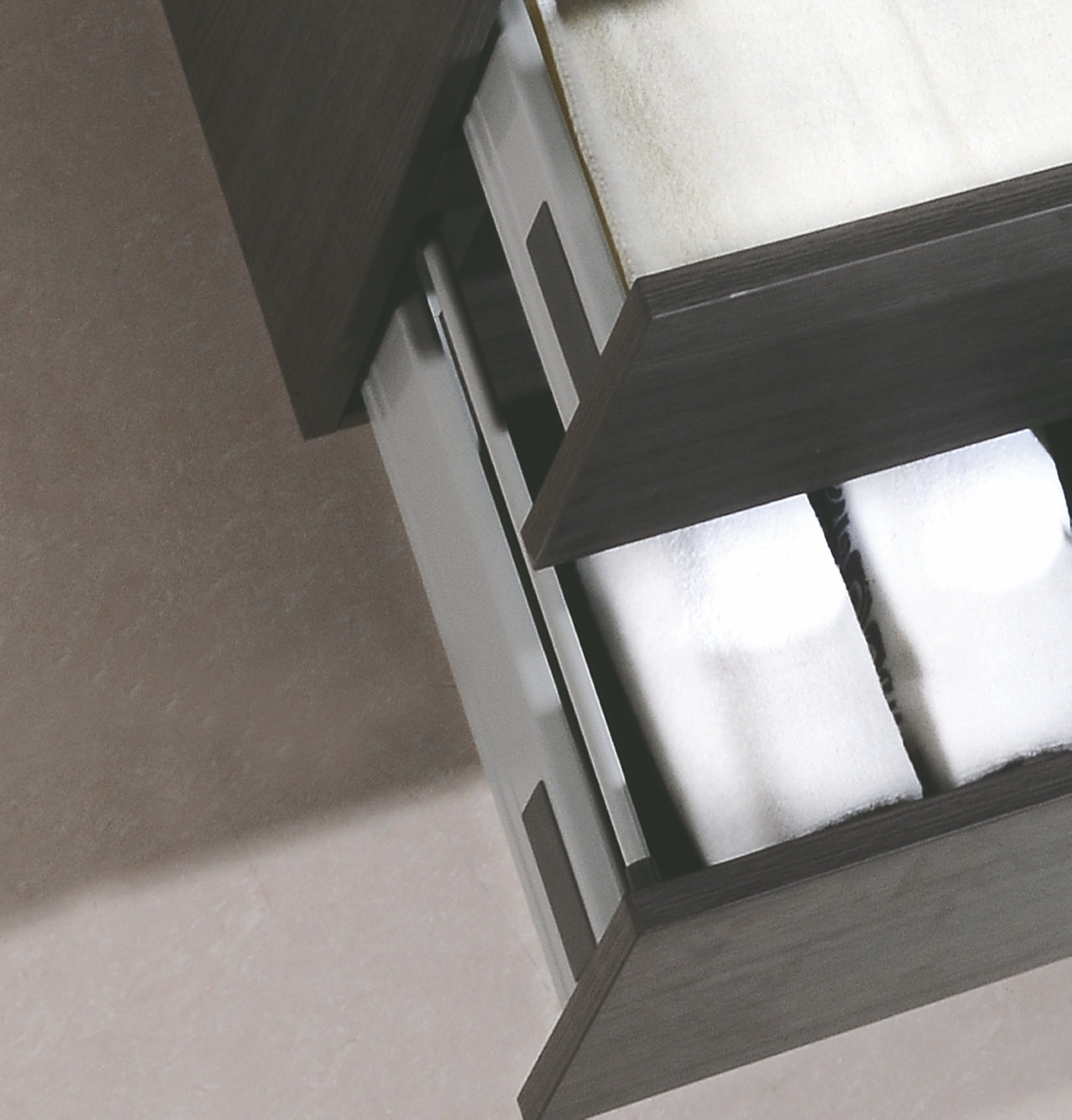 Bliss 36″ Gray Oak Wall Mount Modern Bathroom Vanity