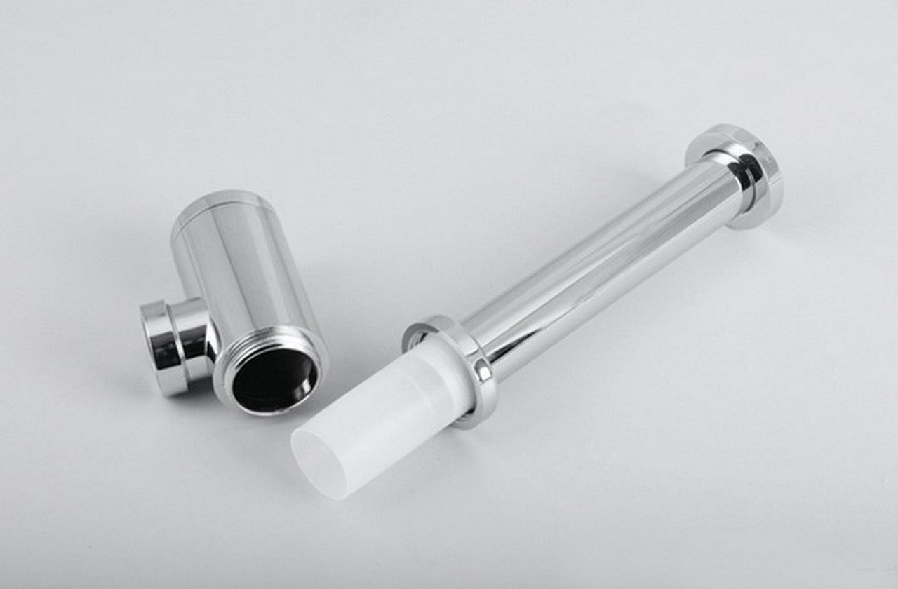 KubeBath Space Saving P-Trap in Chrome Finish