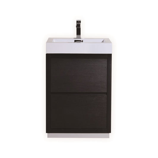 Bliss 24″ Black Free Standing Modern Bathroom Vanity