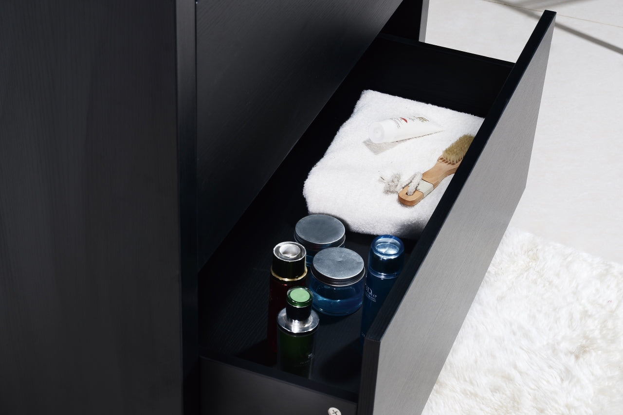 Bliss 40″ Black Free Standing Modern Bathroom Vanity