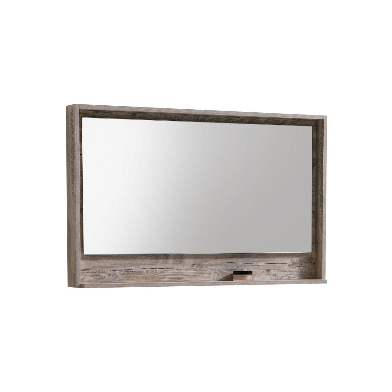 48″ Wide Mirror w/ Shelf – Nature Wood