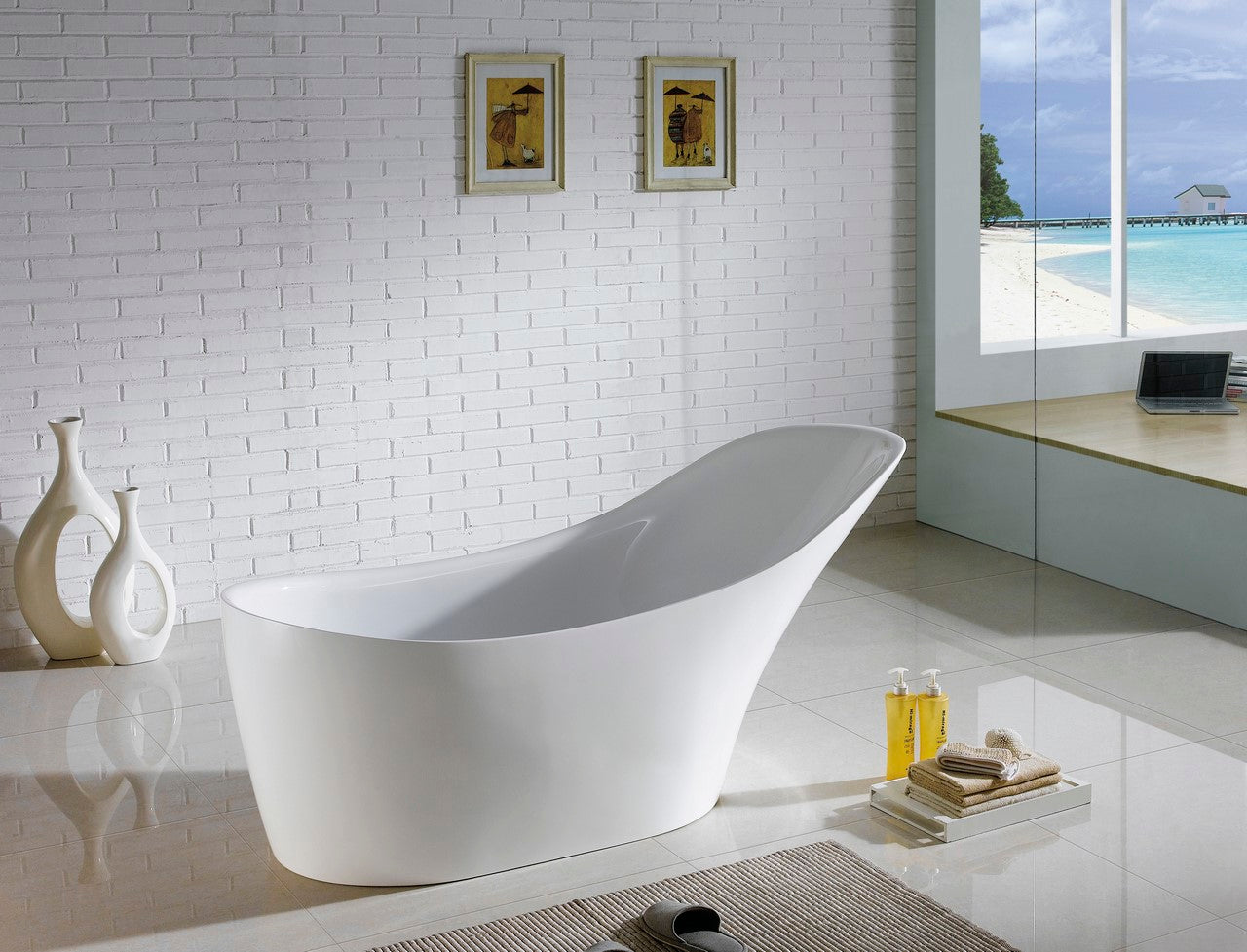 Kube Victorian 67″ Free Standing Bathtub