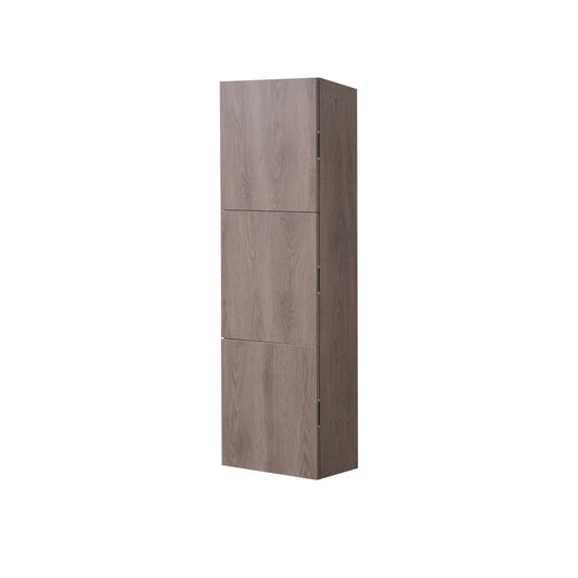 Bathroom Butternut Linen Side Cabinet w/ 3 Storage Areas