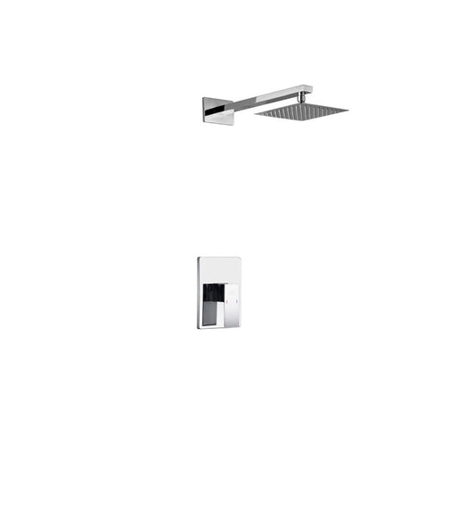Aqua Piazza Shower Set w/ 8″ Square Rain Shower Head